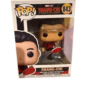 Funko Pop Shang-Chi Figure with Red and Black Outfit